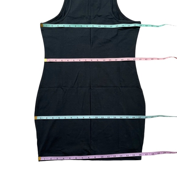 Urban Outfitters Slashed Mini Dress Black Large - Picture 8 of 12